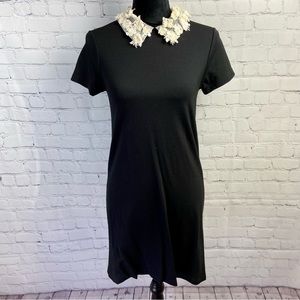 Aqua Bloomingdale's Lace Collar Dress